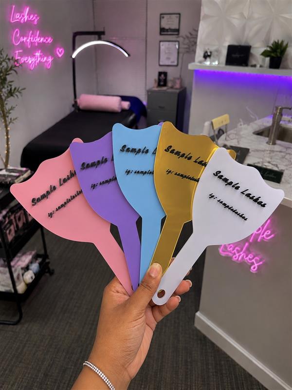 Custom Lash Plate | Eyelash Extension Photo Prop | Lash Tech Branding Sign | Beauty Salon Gift