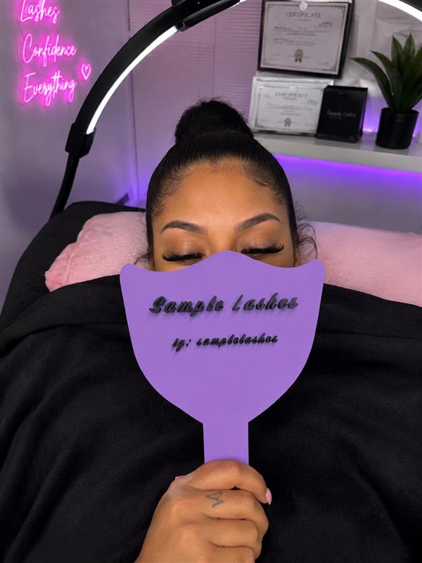 Custom Lash Plate | Eyelash Extension Photo Prop | Lash Tech Branding Sign | Beauty Salon Gift