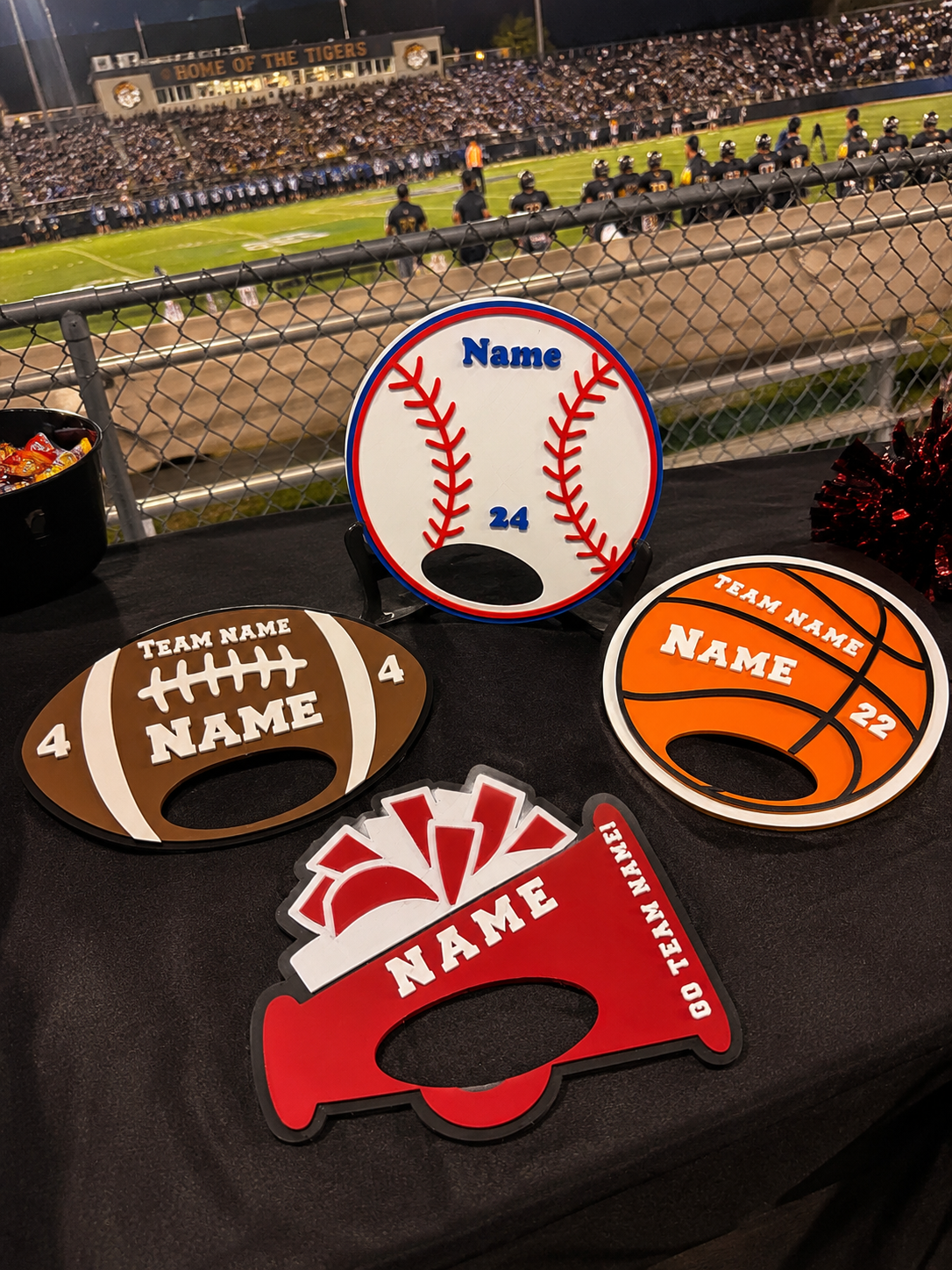 Custom Baseball Fan Sign, Personalized Baseball Game Day Prop, Baseball Mom Gift, Team Spirit Sign, Senior Night Baseball, Player Signs