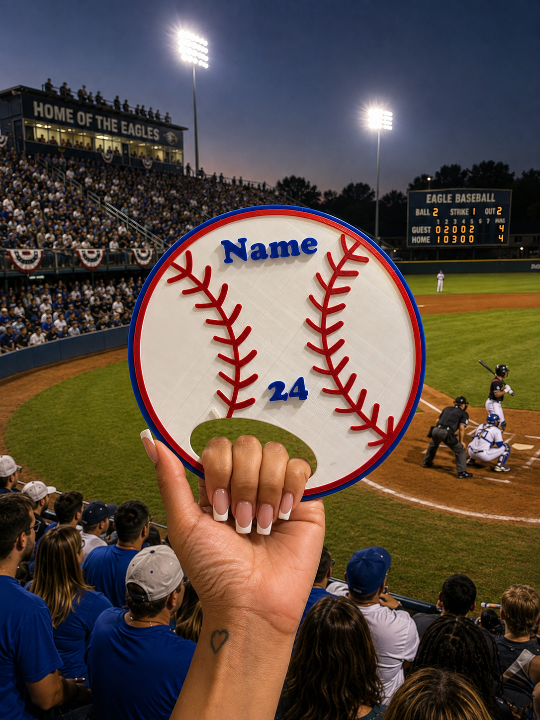 Custom Baseball Fan Sign, Personalized Baseball Game Day Prop, Baseball Mom Gift, Team Spirit Sign, Senior Night Baseball, Player Signs