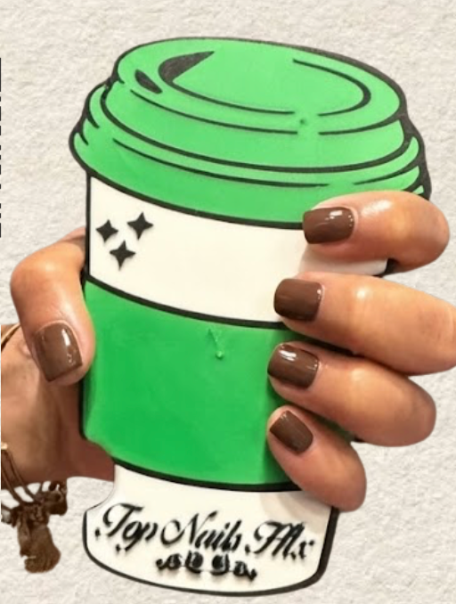 Coffee Cup Nail Display